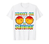 Retro Schools Sort pour Le dernier Jour d'école des professeurs d'été T-Shirt Graphique avec Valeur, Homme, Blanc, L