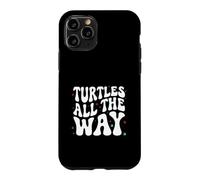 Retro Sea Turtle Turtles All The Way Oceans Lover Coque pour iPhone 11 Pro
