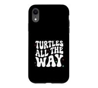 Retro Sea Turtle Turtles All The Way Oceans Lover Coque pour iPhone XR