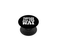 Retro Sea Turtle Turtles All The Way Oceans Lover PopSockets PopGrip Adhésif