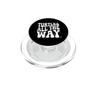 Retro Sea Turtle Turtles All The Way Oceans Lover PopSockets PopGrip pour MagSafe