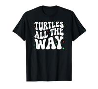 Retro Sea Turtle Turtles All The Way Oceans Lover T-Shirt Graphique avec Valeur