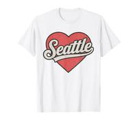 Rétro Seattle Heart City Pride Throwback T-Shirt