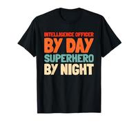 Retro Sécurité Espionnage Vintage Officier du Renseignement T-Shirt