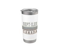 Rétro Sept-Îles Canada Gobelet isotherme en acier inoxydable double paroi