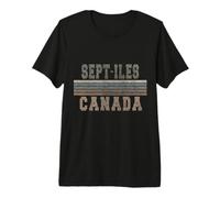 Rétro Sept-Îles Canada T-Shirt Haut de Gamme
