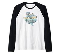 Rétro She's from Texas I Can Tell Manche Raglan