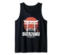 Rétro Shinjuku Tokyo Torii Gate Japonais Kanji Souvenir Débardeur