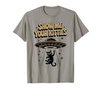 Rétro Show Me Your Kitties Cat UFO Mom Hiss Pawsome Dad T-Shirt