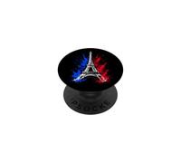 Retro Silhouette Eiffel Tower Paris France Travel Souvenir PopSockets PopGrip Adhésif