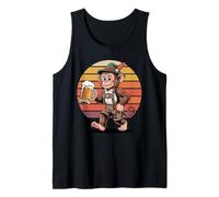 Rétro Singe Bière Singes Buvant Débardeur