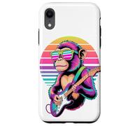 Rétro Singe Guitariste Singes Guitare Coque pour iPhone XR
