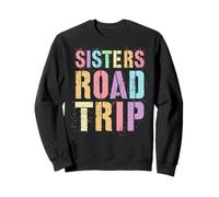 Retro Sisters Road Trip Besties Vacances Surf Plage Sweatshirt