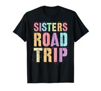 Retro Sisters Road Trip Besties Vacances Surf Plage T-Shirt