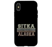 Rétro Sitka Alaska Coque pour iPhone X/XS