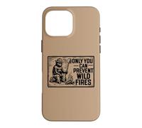 Retro Smokey Bear Sitting At Campfire Only You Coque pour iPhone 16 Pro Max