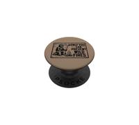 Retro Smokey Bear Sitting At Campfire Only You PopSockets PopGrip Adhésif