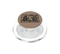 Retro Smokey Bear Sitting At Campfire Only You PopSockets PopGrip pour MagSafe