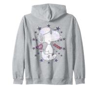 Rétro Snoopy Joe Cool 90s Starburst Love Glitch Valentine Sweat à Capuche