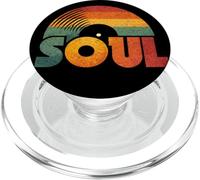 Retro Soul Music Graphic | Disque Vinyle Vintage PopSockets PopGrip pour MagSafe