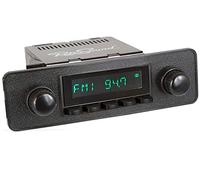 RETRO SOUND panneau avant avec les boutons de commande en métal, noir