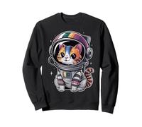 Retro Space Cat Astronaut Tee for Cat Lover Sweatshirt