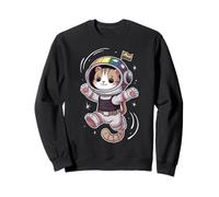 Retro Space Cat Astronaut Tee for Cat Lover Sweatshirt