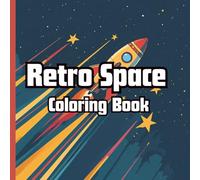 Retro Space Coloring Book