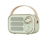 Retro Speaker 360 Stereo Effect Speaker Vintage Radio Home Decor Sound Box pour Outdoor Vert