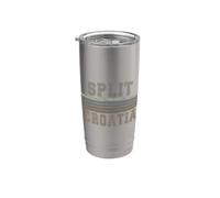Retro Split Croatie Gobelet isotherme en acier inoxydable double paroi