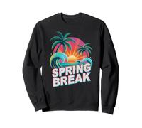 Retro Spring Break Beach Please Trip Vacation Cruise Beach Sweatshirt