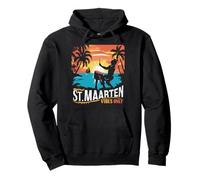 Retro St. Maarten Vibes Only St Maarten Vintage années 70 Sweat à Capuche