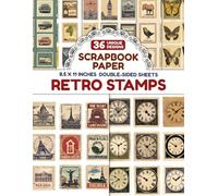 Retro Stamps: Unique Postage-Themed Designs Ideal for Mixed Media Crafts, Collages, Decoupage, and More