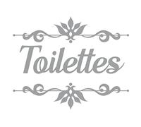 Rétro Sticker décoratif de Porte Toilettes
