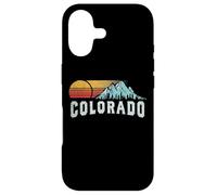 Retro Style Colorado Vintage Rocky Mountains & Sun Coque pour iPhone 17