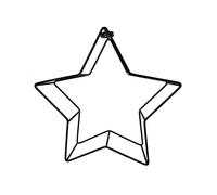Retro Style Star Shaped Lampshade Iron Art Light Diffusion for Wall Lamp 30X30X10CM 1Pcs