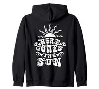 Retro Summer Beach Vacation Here Comes Sun Lover Sunshine Sweat à Capuche