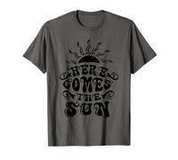 Retro Summer Beach Vacation Here Comes Sun Lover Sunshine T-Shirt