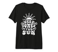 Retro Summer Beach Vacation Here Comes Sun Lover Sunshine T-Shirt Haut de Gamme
