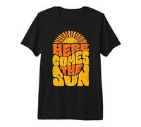 Retro Summer Beach Vibe Vacation Here Comes Sun Vintage T-Shirt Haut de Gamme