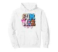 Retro Summer Vibes Floral Vache Imprimé Léopard Pois Sweat à Capuche