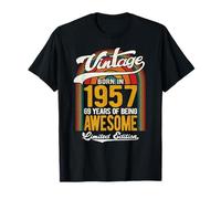 Retro Sunset 69 Years of Awesome Born 1957-69e Anniversaire T-Shirt