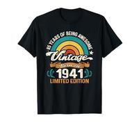 Retro Sunset 85 Years of Awesome Born 1941-85e Anniversaire T-Shirt