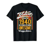 Retro Sunset 86 Years of Awesome Born 1940-86e Anniversaire T-Shirt