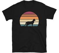 Retro Sunset Kitten Feline Pet Cheetoh Short Sleeve Unisex T Shirt Mens