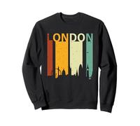Retro Sunset Stripes London England UK Vintage London Sweatshirt