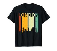 Retro Sunset Stripes London England UK Vintage London T-Shirt Graphique avec Valeur