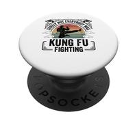 Retro Surely Not Everybody Was Kung Fu Fighting PopSockets PopGrip Adhésif