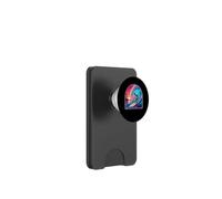 Retro Surfer Riding Vibrant Ocean Wave PopSockets PopWallet pour MagSafe