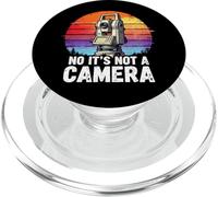 Retro Surveying Non, ce n'est Pas Un arpenteur-géomètre avec caméra PopSockets PopGrip pour MagSafe